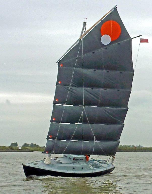 Mingming II undergoing trials on the River Crouch. (Photo: Wendy Eagling)